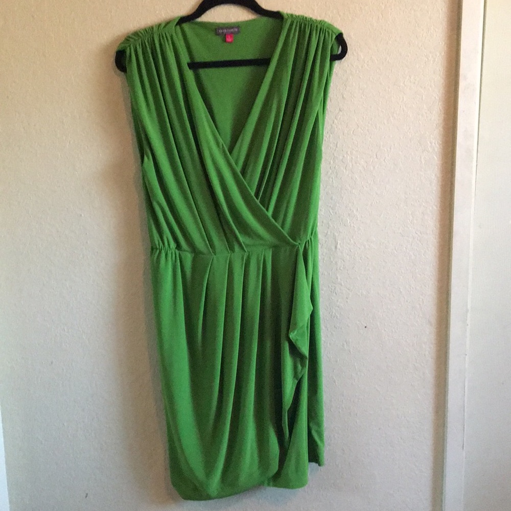Vince Camuto Green Wrap Dress - L